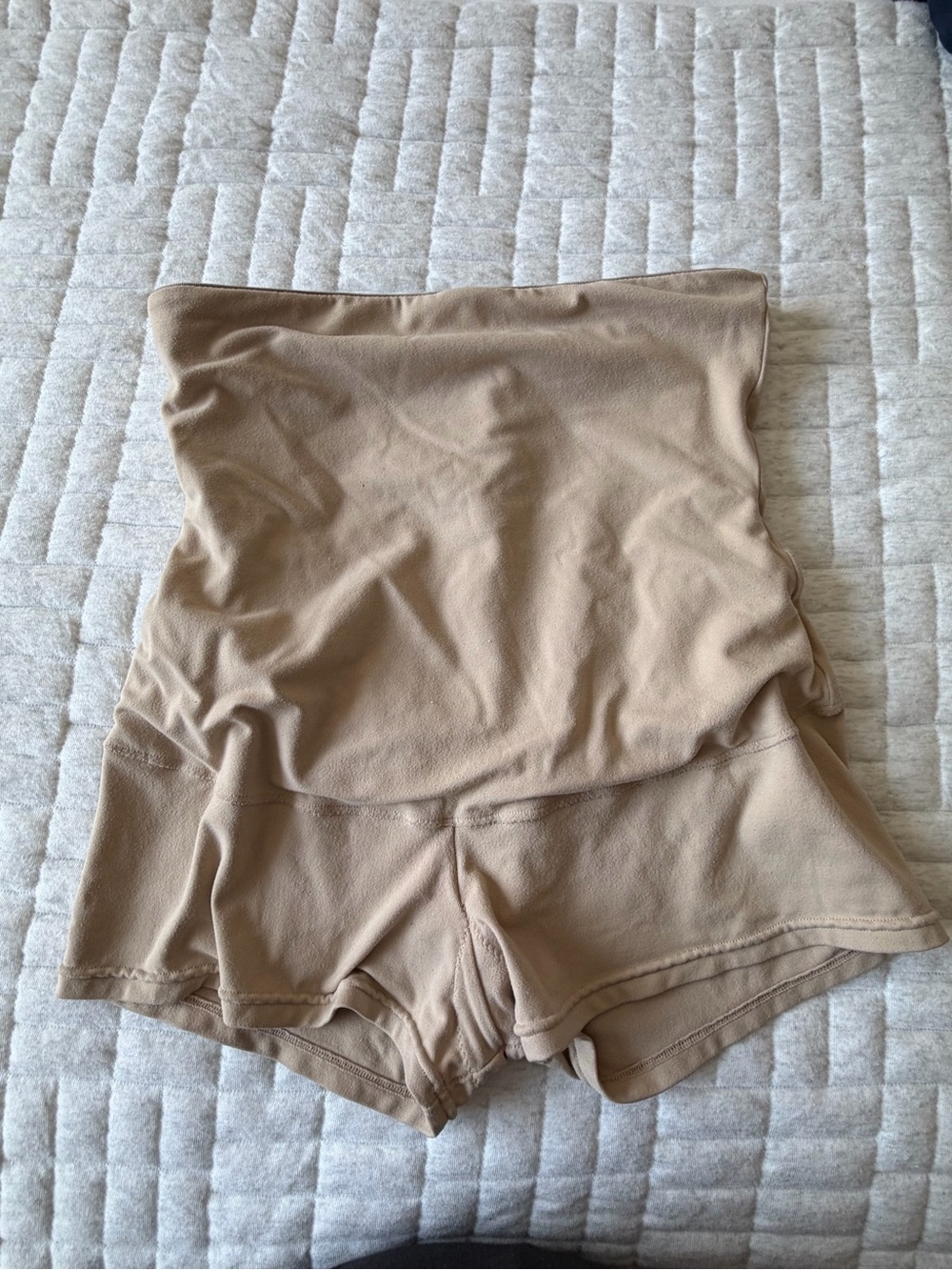 Maidenform Beige Strapless High-Waist Shapewear Shortie